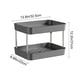 thumbnail image 3 of Estante para Tazas de Dos Niveles | Organizador de Escritorio de Plástico con Bandeja de Drenaje Desmontable | Soporte de Dos Niveles para Tazas de Té y Café con Barandillas Elevadas | para Usar En L, 3 of 6