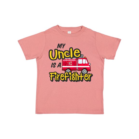 Inktastic My Uncle is a Firefighter with Fire Truck Boys or Girls Toddler T-Shirt