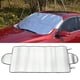 thumbnail image 1 of Parasol reversible para parabrisas de coche y protector de nieve | Protector de película de aluminio de 140 x 68 cm | Bloquea el 99 % de los rayos UV | Plegable para verano e invierno | Cubre, 1 of 7