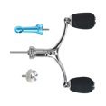 thumbnail image 1 of Fishing Reel Handle Crank Arm Portable Rocker Full Metal High Speed Double Sided Blue Balanced Rod, 1 of 8