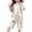 Blanc, variante sur Ensemble de Pyjama à Imprimé Nœud pour Filles, Doux, Manches Courtes, Tenue de Nuit Confortable, Deux Pièces, Tenue Décontractée de Détente pour Tout-Petits et Enfants, Usage Quotidien