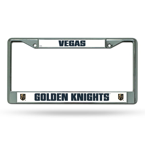 Las Vegas Hockey Golden Knights Chrome Metal License Plate Frame