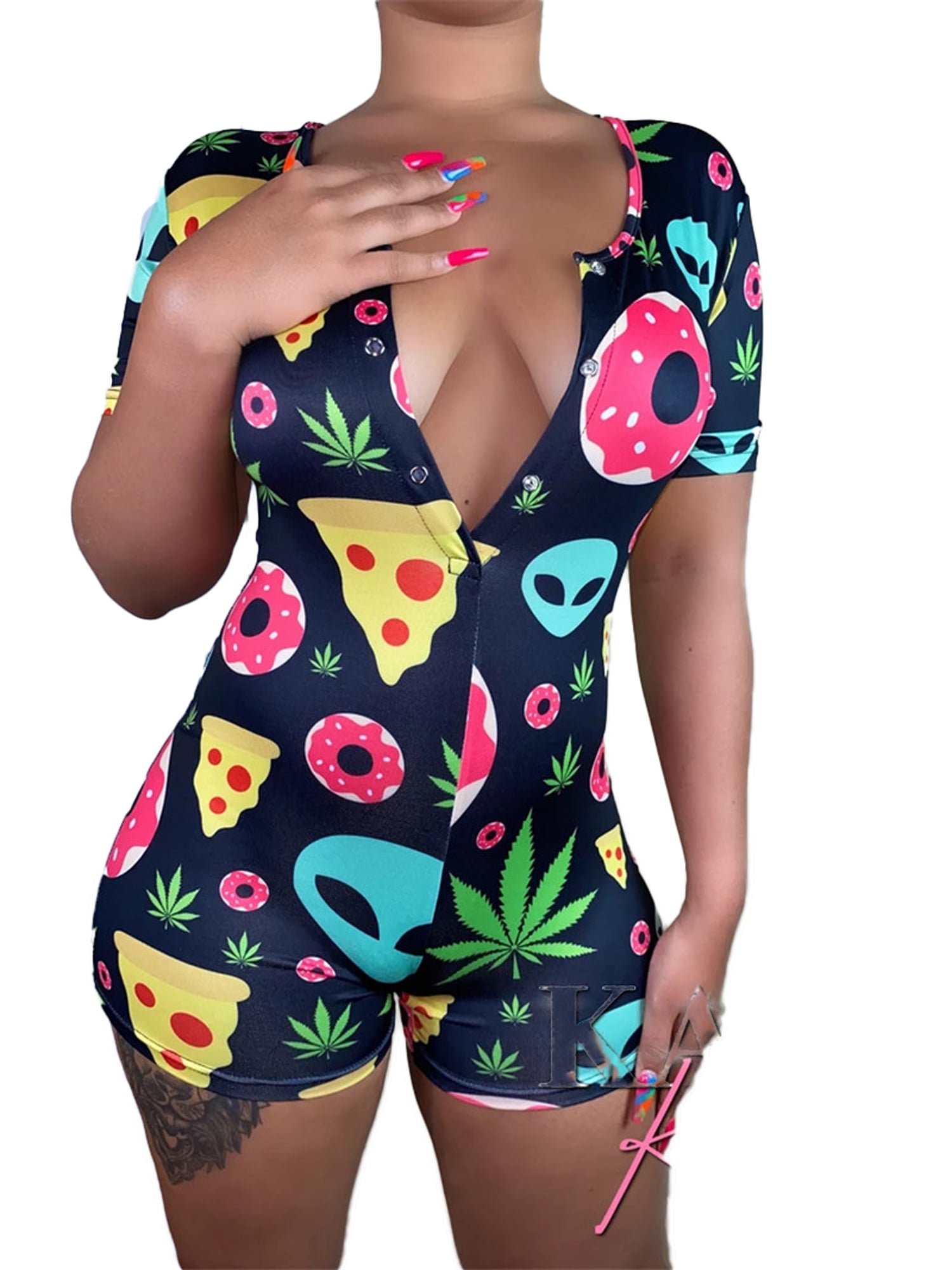 citgeett Womens Lady Romper Bodycon Casual Jumpsuit Romper Long