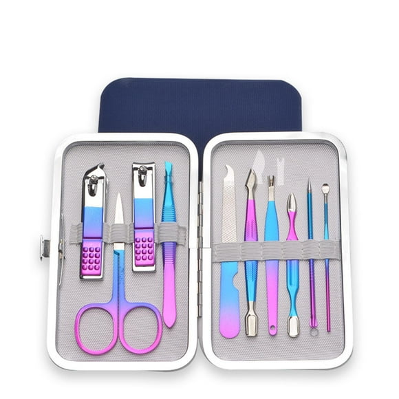 EGNMCR Manicure Pedicure Set Stainless Steel Manicure Kit Nail Clipper Travel Nail Tool Manicure Pedicure