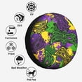 thumbnail image 6 of Kdxio Mardi Gras7 for Tire Cover Wheel Protectors Tyre Covers Weatherproof Wheel Covers Universal Fit for Trailer Rv SUV Truck Camper Travel Trailers 14 inch, 6 of 8