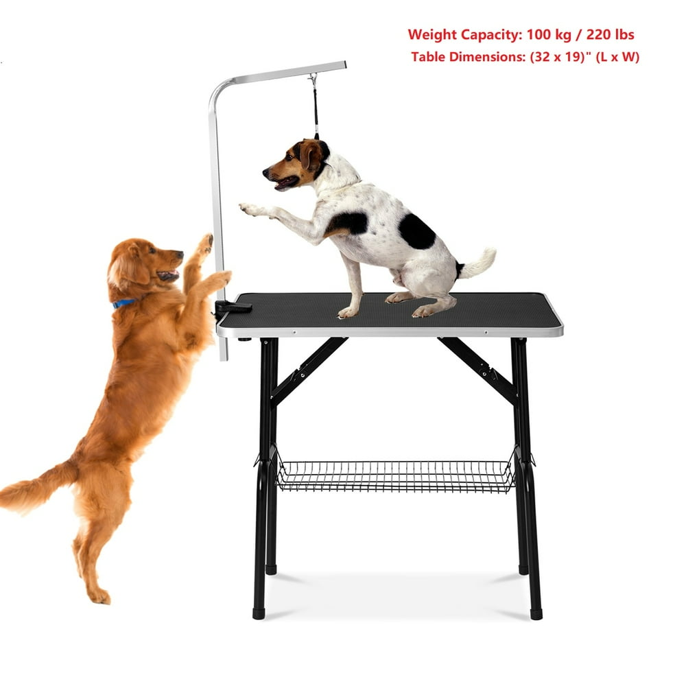Pet Dog Grooming Table with Adjustable Height for Home, 32