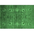 thumbnail image 1 of Ahgly Company Indoor Rectangle Oriental Emerald Green Industrial Area Rugs, 2' x 5', 1 of 4