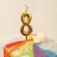 thumbnail image 4 of Bearachild Paquete de 10 velas de cumpleaños Numeral ABS Party Toppers Adornos Superficie lisa Celebraciones 0-9 Favor Cake Candle Herramientas y accesorios para hornear Bearachild HA062228-00, 4 of 6