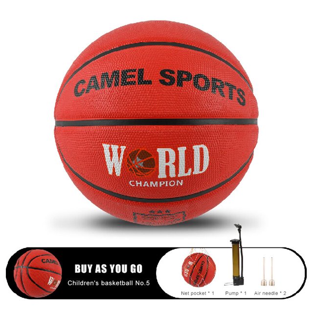 CAMEL-baloncesto oficial Original N ° 5 para niños, guardería, entrenamiento de estudiantes especiales, pelotas de baloncesto genuinas de goma Fivean unisex