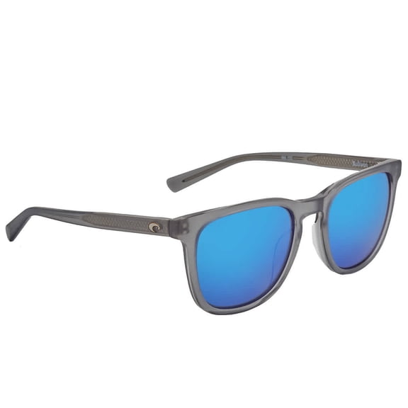 Costa Del Mar Sullivan Blue Mirror Polarized Glass Square Unisex Sunglasses 6S2002 200201 53