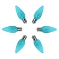 thumbnail image 4 of UL Listed Set of 25 C9 Led Replacement Bulbs,3 SMD LEDs in Each C9 Led Dimmable Lights Bulb for Outdoor Christmas String Lights Holiday Decoration,Full Waterproof and Break Resistant(Aqua/Teal Color), 4 of 6