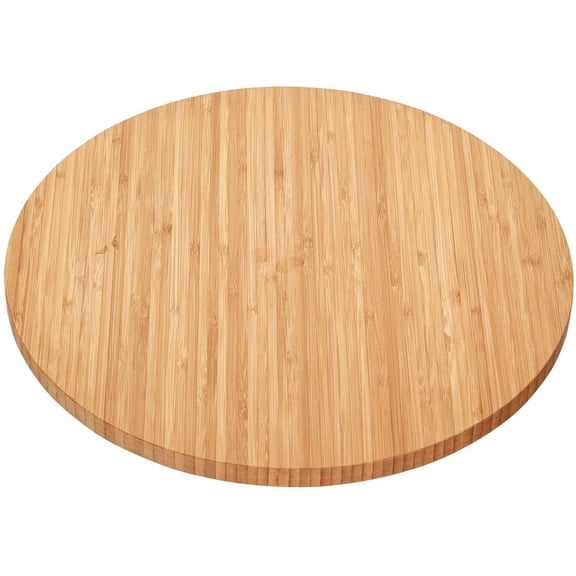 13.5 inch Round Bamboo Lazy Susan Turntable Organizer