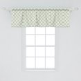 thumbnail image 2 of Ambesonne Green Window Valance, Retro Square Shapes Tile, 42" x 18", Pistachio Green White, 2 of 3