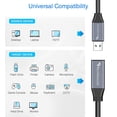 thumbnail image 3 of UYUIOIF-USB 3.0 Extension Cable (3FT - 2 Pack, 5 Gbps, in-Wall CL3 Rated, Type A Male to Female Cord) - Short USB Repeater Extender for VR Headset, Printer, Hard Drive, Keyboard, Mouse, Xbox, 3 of 4