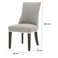 thumbnail image 5 of Benjara BM228936 Fabric Dining Chair Stool with Nailhead, Brown & Gray - Set of 2, 5 of 5
