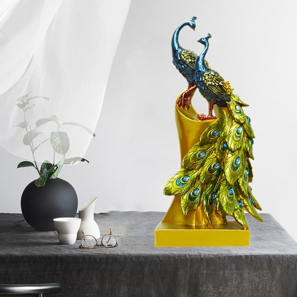de decoración de estatua de pavo , decoración moderna para , artículos de decoración para estante, decoración de , D D Soledad estatua de escultura de escritorio