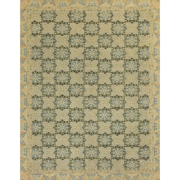 Ahgly Company Indoor Rectangle Abstract Brown Abstract Area Rugs, 7' x 10'