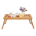 thumbnail image 1 of Mesa de servicio plegable Good and Good de bambú, 1 of 6