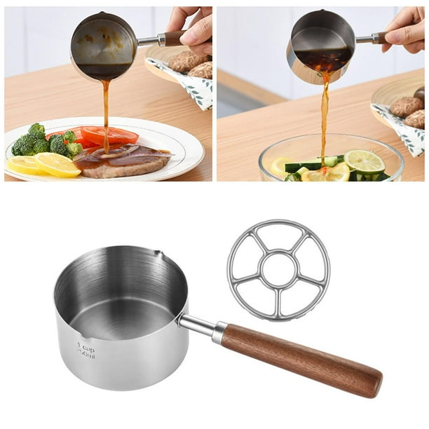 Stainless Steel Mini Saucepan, Cooking Pan Small Soup Pot Small Cookware with Dual Pour Spouts