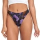 thumbnail image 1 of Balery Ornate Purple Floral Vase Tangas de Algodón para Mujer con Estampado – Ropa Interior Sexy, Transpirable, G-string-X-Large, 1 of 6