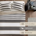 thumbnail image 3 of Juego de colcha Comfort Spaces Verone Queen Size, gris, 3 piezas, 3 of 7