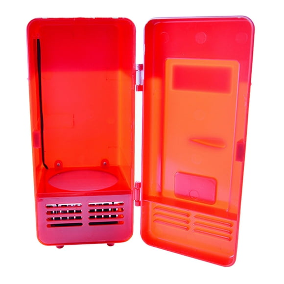Mini Portátil Refrigerador Refrigerador Calentador Coche Barco Oficina en hogar para Bebidas Frías Calientes rojo BLESIY Refrigerador mini USB
