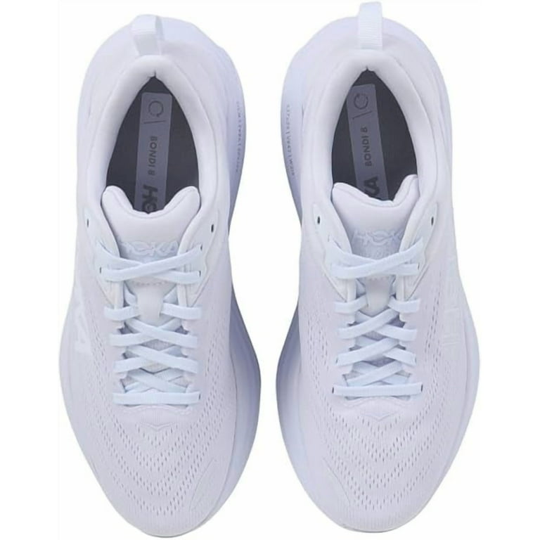 Hoka One Mens Bondi 8 Road Running Shoes - White - 12