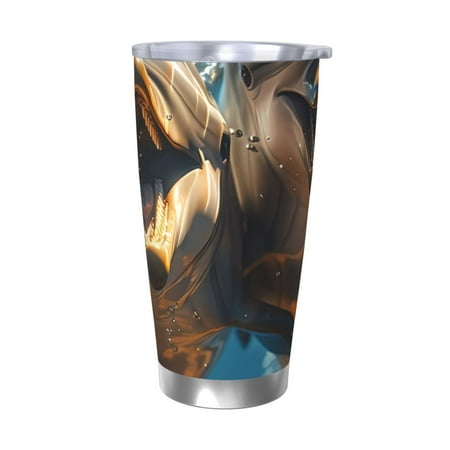 

Matuu Playful Dolphins Underwater for 20oz Durable Thermal Cups Keep Drinks Cold and Hot Insulated Car Mug with Lid-Without Straw