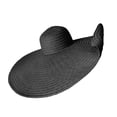 thumbnail image 2 of Meidiya Womens Sun Straw Hat Large Wide Brim UPF 50+ Sun Visor Hat Summer Foldable Roll up Floppy Beach Hats for Women, 2 of 8