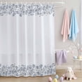 thumbnail image 2 of Shower Curtain Spring Floral Line Art Shower Curtains for Bathroom Decor, Waterproof Polyester Shower Curtain Set with Hooks, Extra Long 72" x 78" White Modern, 2 of 9