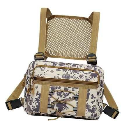 Wzmzjy Binocular Chest Bag Bino Harness Case Large for Backpacking Birdwatching Easy to gray