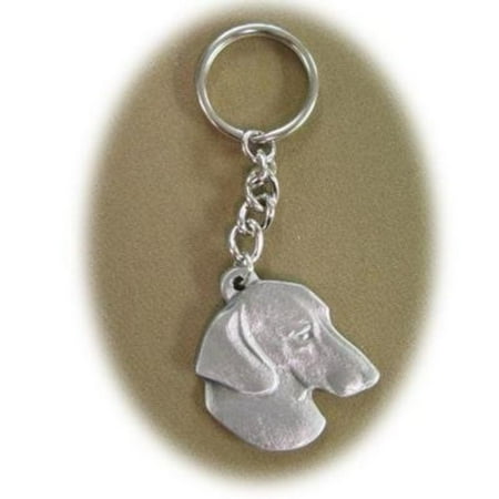 Pewter Tag - Pewter Key Chain I Love My Dachshund, Rawcliffe fine pewter key chain and ring. By Superb