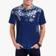 thumbnail image 1 of Balery Christmas Blue Camisa Polo de Hombre con Estampado, de Manga Corta y Tejido Medio, Camisa Tipo Golf Polo-X-Large, 1 of 6
