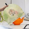 thumbnail image 2 of HELLHERO Coffee Pot Cloth Covers Polyester Canvas Insulate Tea Pot Kitchen 1Pcs, Rabbit and Floral Pattern Design, 2 of 4