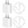 thumbnail image 1 of For apple I iPhone High speed fast Charging 2 pack 3 ft Lighting cable (Apple MFi Certified)-with 20W PD Wall Charger Compatible with iPhone 14/13/13Pro/12/12 Pro/11/11Pro/XS/Max/XR/X/8/8, 1 of 5