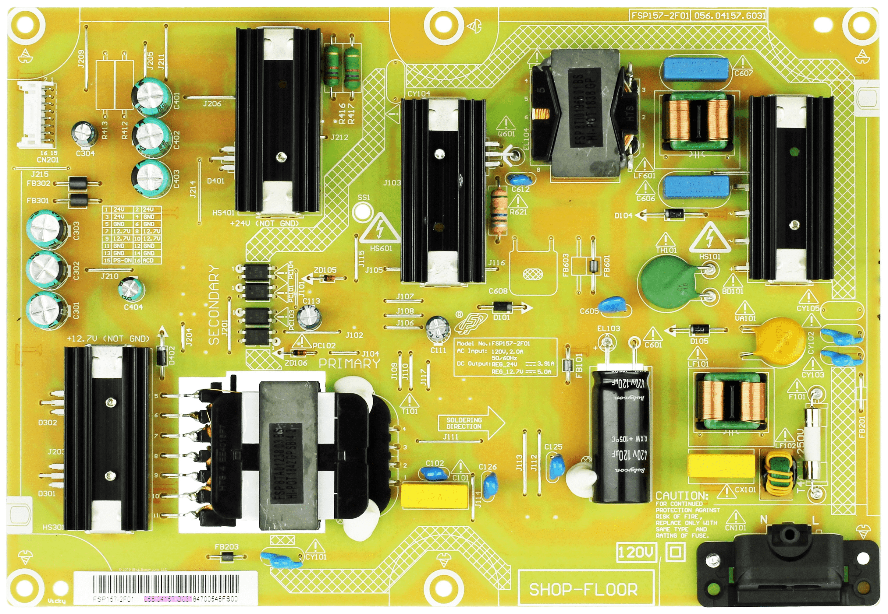 Vizio 056.04157.G031 Power Supply Board