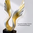 thumbnail image 4 of Black and Gold Living Room Decor Winged Table Centerpiece Elegant Home Decoration for Coffee Table Shelf Entryway Console, 4 of 4