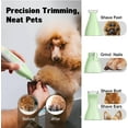 thumbnail image 3 of Dog Grooming Kit - Professional Pet Paw Trimmer Nail Grinder Low Noise Rechargeable Stainless Steel Hair Trimmer for Dogs Cats Animals, 3 of 6
