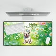 thumbnail image 4 of French Bulldog Hello Spring Time Flower Floral Nature Desk Mat Full Keyboard Mouse Pad Dog Lover Gifts Large Mousepad - 02031, 4 of 5