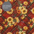 thumbnail image 5 of Shower Curtain, Red Plaid Sunflower Washable Shower Curtain for Bathroom, Waterproof Bathroom Shower Curtain Set with Hooks Long Shower Curtain 72x72in Home Decor, 5 of 7