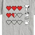 thumbnail image 3 of Peanuts - Snoopy Game Hearts - Toddler & Youth Short Sleeve Graphic T-Shirt, 3 of 6