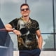 thumbnail image 4 of Fotbe Gold Pattern Black Skull Camiseta Polo de Golf para Hombre con Estampado – Camisa Deportiva Transpirable con Cuello Abotonado-Medium, 4 of 6