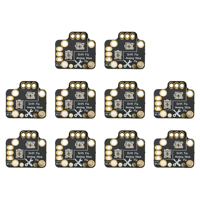 Game Controller Calibration Plate, Replacement Easy To Install 10pcs Black Gamepad Joystick Drift Fix Mod Universal PCB For Game Controllers