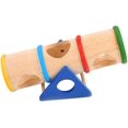 thumbnail image 1 of Túnel de hámster balancín de madera - Juguete divertido para gimnasio, hogar - Con plataforma de juego para hámster enano, mascotas pequeñas JAMW Sencillez, 1 of 5