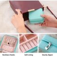 thumbnail image 5 of Mini Jewelry Travel Case, Small Portable Organizer Display Storage Box, For Rings Earrings Necklaces Gifts, 5 of 7