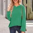 thumbnail image 1 of ZMFXJPE Chandails à Capuchon et Chandails Mode Chandails à Capuchon pour Femmes Chandail Grande Taille Femme Hauts pour Femmes Chandails à Capuchon Chandails pour Femmes Chandail à Enfiler Chandails d'Automne, Vert, G, 1 of 9