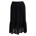 thumbnail image 6 of Time and Tru Women's Cotton Eyelet Hem Midi Skirt, Sizes XS-XXXL, 6 of 6