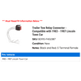 thumbnail image 2 of Trailer Tow Relay Connector - Compatible with 1983 - 1987 Lincoln Town Car 1984 1985 1986, 2 of 2