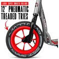 thumbnail image 4 of Madd Gear Urban Glide Commuter Kick Scooter - Huge 12" Air-Filled Tires - Perfect for Teens and Adults, 4 of 18