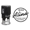 thumbnail image 5 of Printtoo Round Custom Text Business Address Rubber Stamp Self Inking Clothes Shop Personalized Stamper, 5 of 6